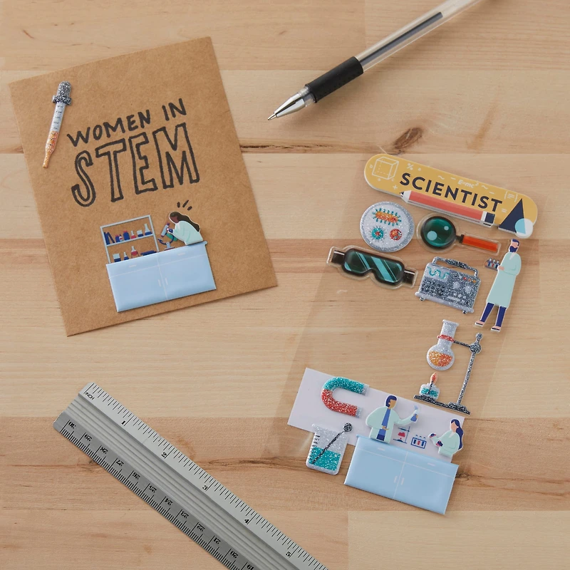 Scientist Dimensional Stickers by Recollections™