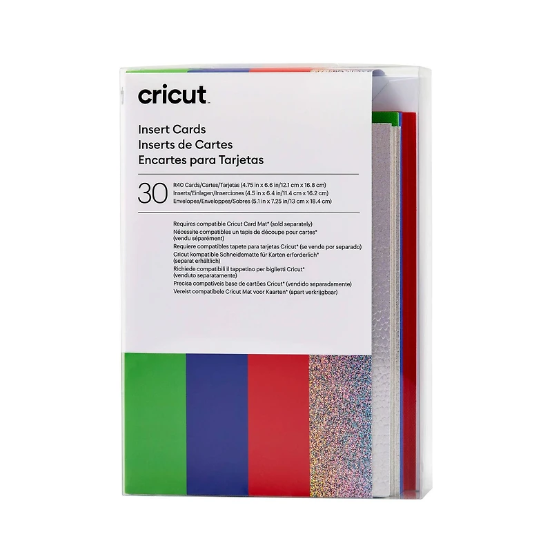 Cricut® R40 Insert Cards, Rainbow Scales Sampler