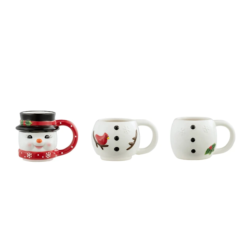 12oz. Snowman Stacking Mug Set
