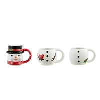 12oz. Snowman Stacking Mug Set