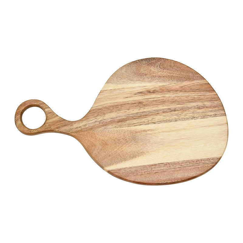 Hello Honey® 14.5" Round Acacia Wood Cutting Board with Handle