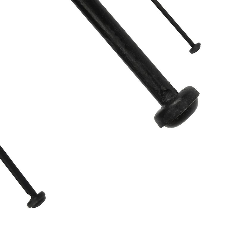 Hello Honey® Black Boho Rattan & Metal Bar Stool