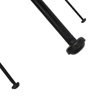 Hello Honey® Black Boho Rattan & Metal Bar Stool