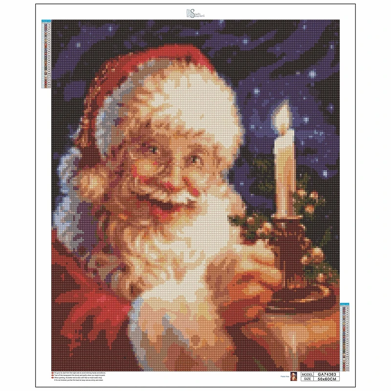 Sparkly Selections Santa with Candle Diamond Painting Kit