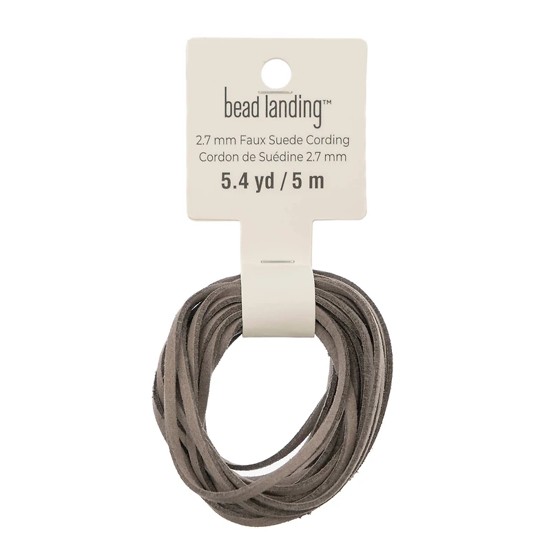 2.7mm Faux Suede Cording Bead Landing