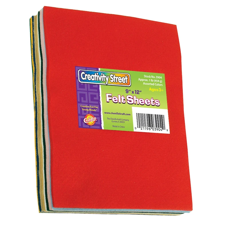 Creativity Street® 9" x 12" Felt Sheets