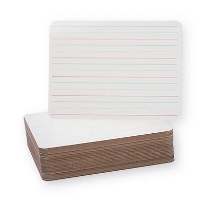 Double-Sided Dry Erase Boards, 24 Pack