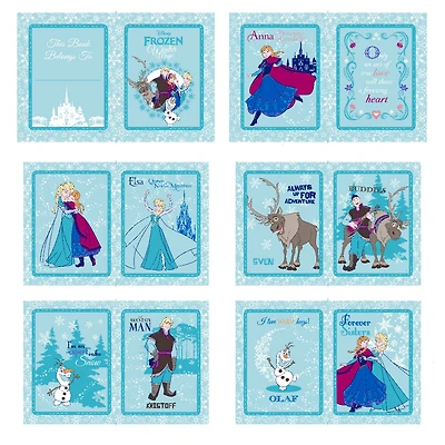 Frozen Blue Anna's Friends Quilting Fabric