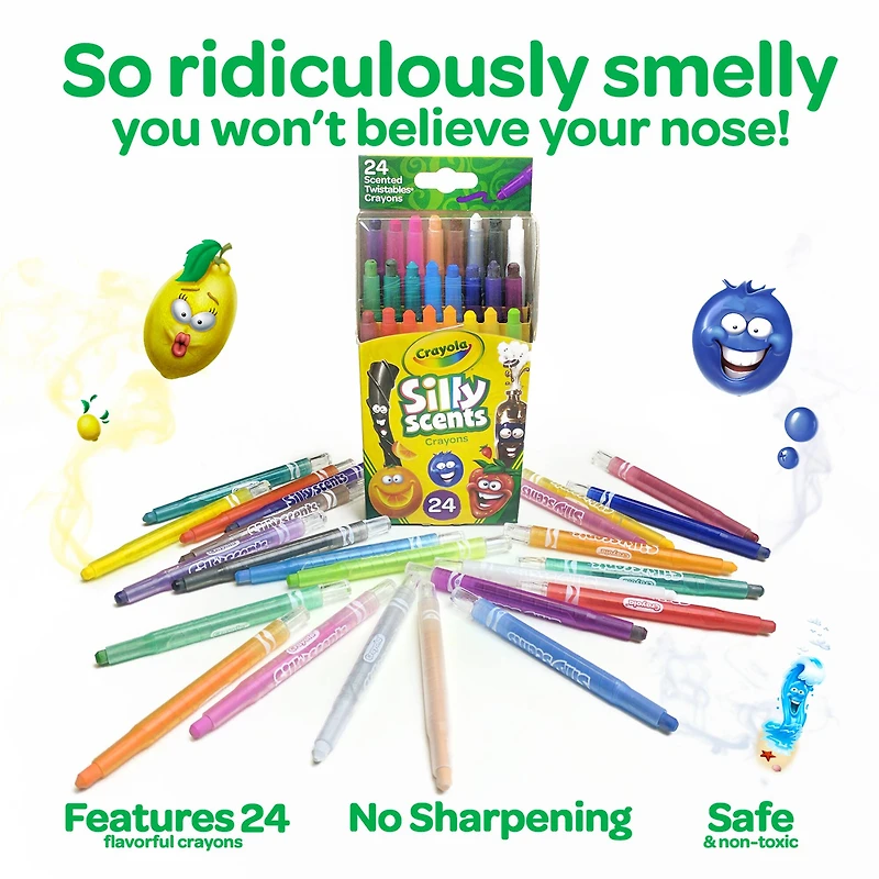 12 Packs: 24 ct. (288 total) Crayola® Silly Scents™ Mini Twistables® Crayons