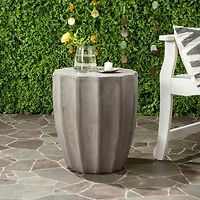 Jaslyn Concrete Stool in Dark Grey