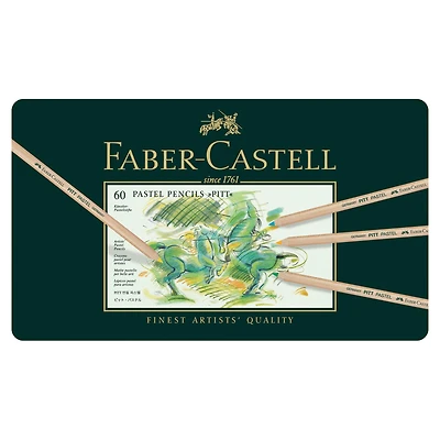 Faber-Castell® PITT® Pastel Pencil 60 Color Tin Set