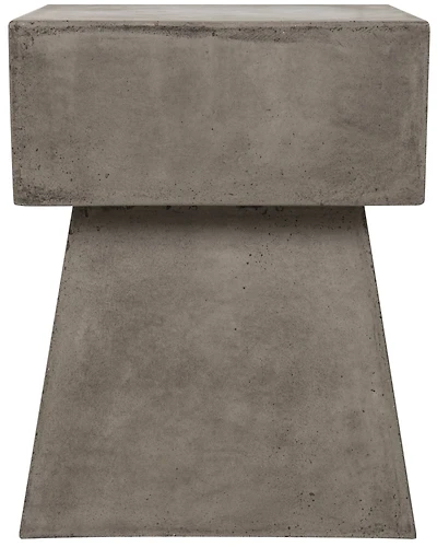 Zen Mushroom Concrete Stool in Driftwood Grey