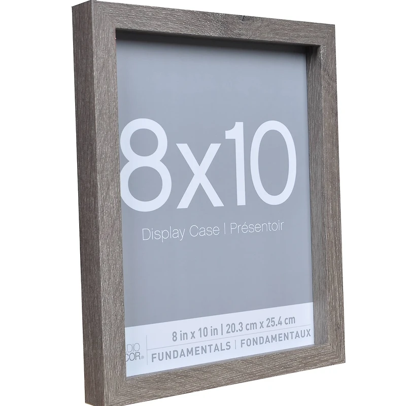 3 Pack Fundamentals 8" x 10" Gray Shadow Boxes by Studio Décor®