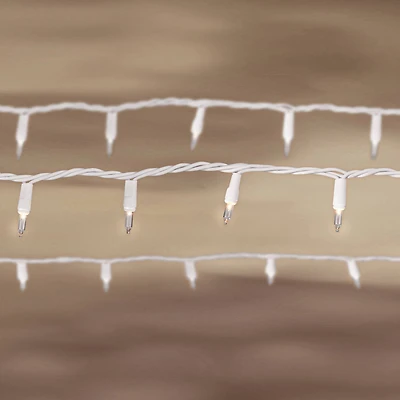 50ct. Clear Mini String Lights with White Cord by Ashland®