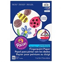 Pacon® White Finger Paint Paper, 6 Packs