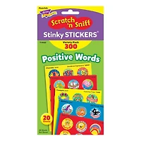 Trend Enterprises® 1” Positive Words Stinky Stickers®, 3 Pack Bundle