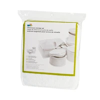 Honey Can Do White Dinnerware Storage Set, 5 Pieces