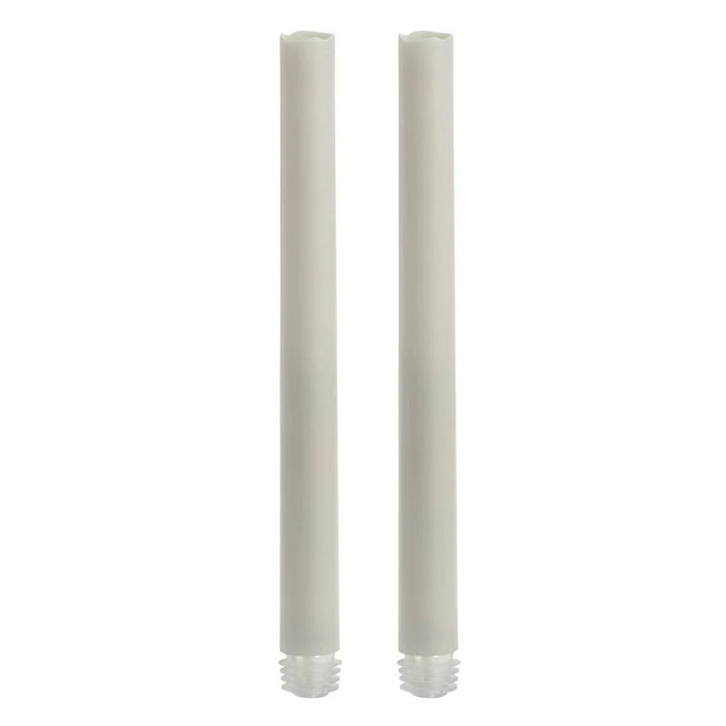 White LED Taper Candles with Timer By Ashland®