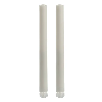 White LED Taper Candles with Timer By Ashland®