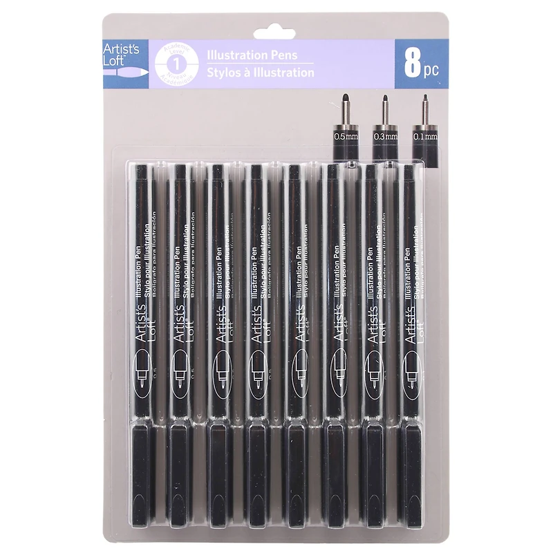 Black Illustration Pens By Artist's Loft™