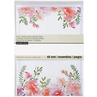 Floral Flat Cards & Envelopes by Recollections™, 5" x 7"