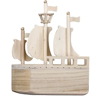 11" Pirate Ship Wooden Birdhouse by Make Market®