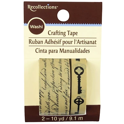 Recollections™ Washi Tape, Script & Keys