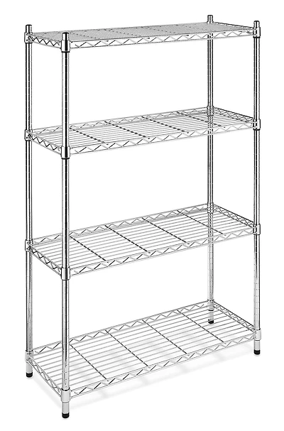 Whitmor Supreme 4-Tier Shelving, Chrome