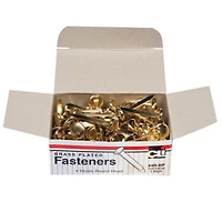 Brass-Plated 1 Inch Paper Fasteners, 10 Boxes