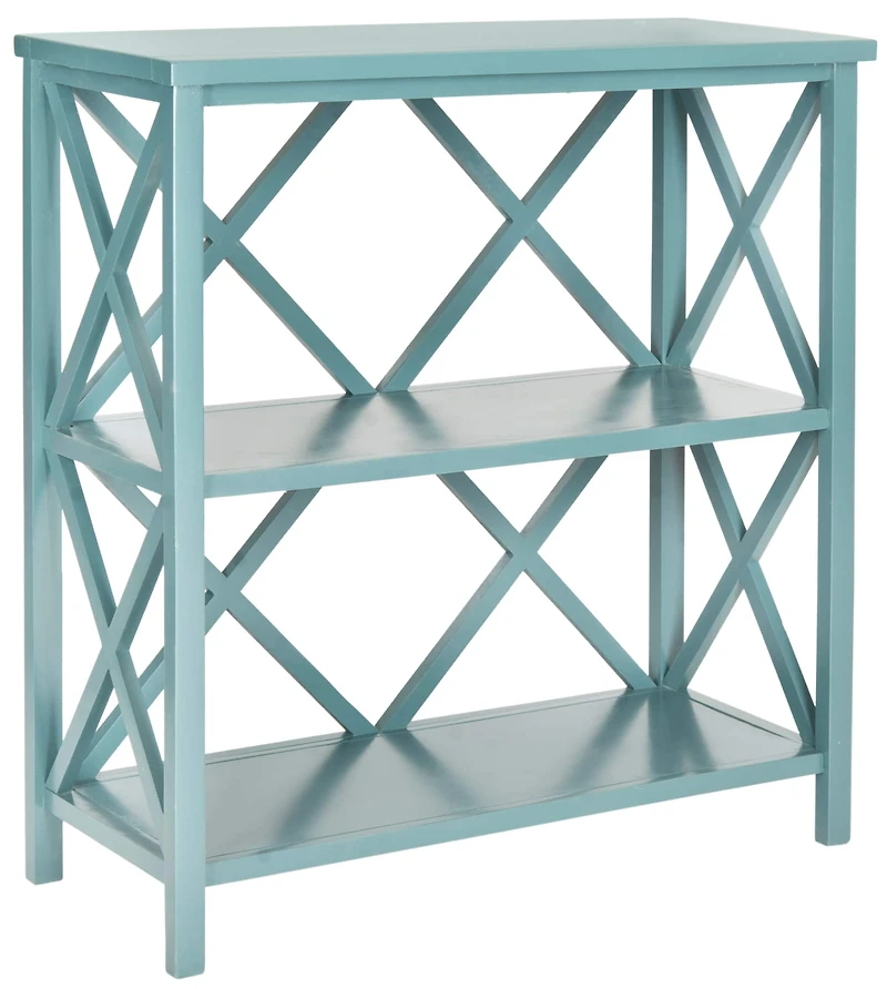Liam Open Bookcase in Teal