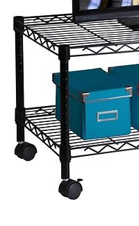 Honey Can Do Black Media Cart