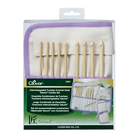 Clover Takumi® Interchangeable Tunisian Crochet Hook Combo Set
