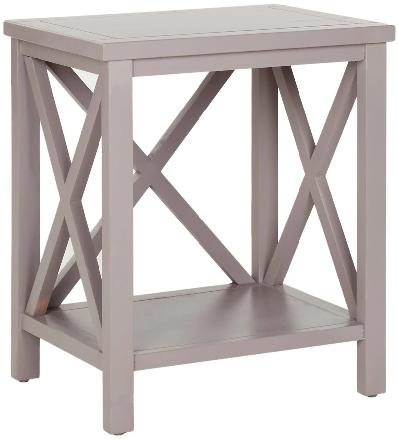 Candace End Table in Grey