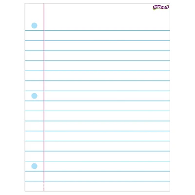 Notebook Paper Wipe-Off® Chart, 17" x 22", 6 Pack