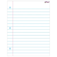 Notebook Paper Wipe-Off® Chart, 17" x 22", 6 Pack