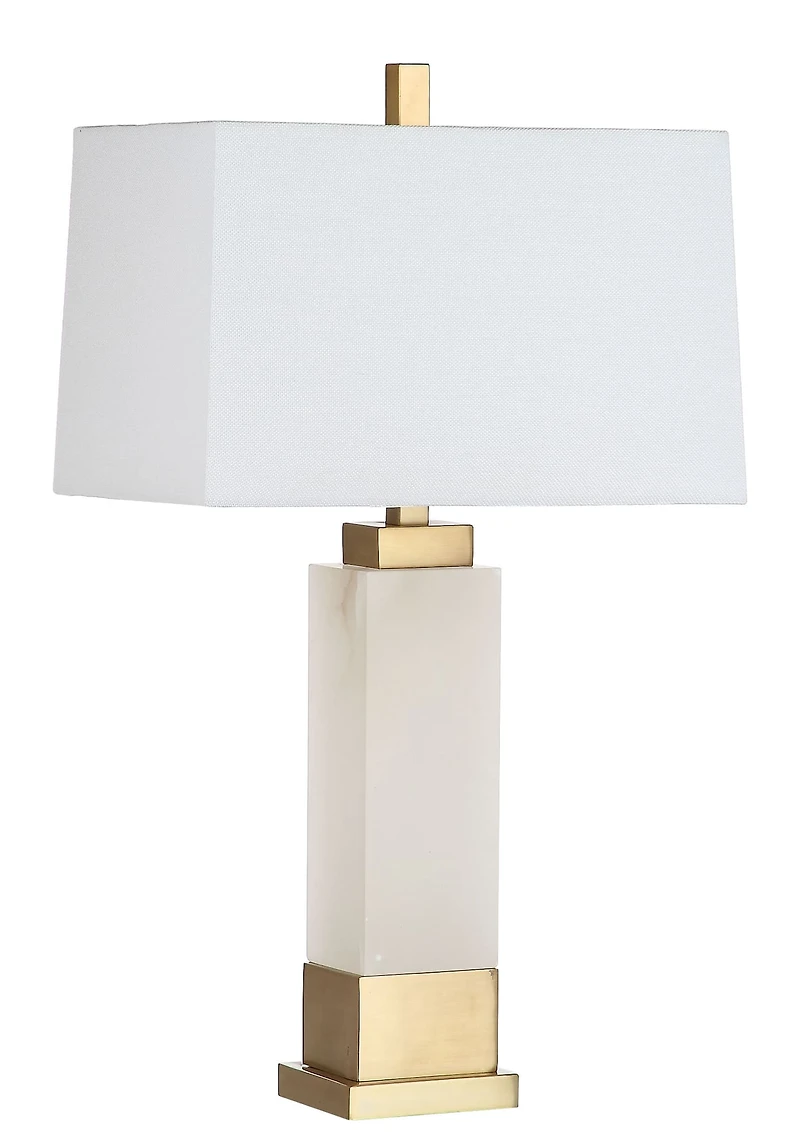 Rozella Table Lamp in White & Gold