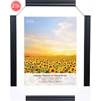 2 Pack Lifestyles 11" x 14" Black Frames with Mat by Studio Décor®