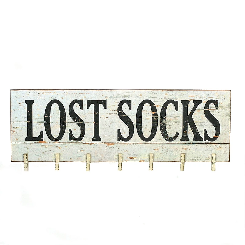 Hello Honey® Lost Socks" Wall Décor with Clothespins