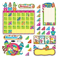 Sock Monkeys Calendar Bulletin Board Set