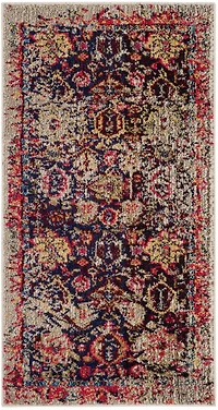 Monaco Distressed Medallion 2'-2" X 4' Area Rug