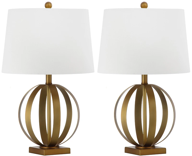 Eugenia Sphere Lamp Set in Gold