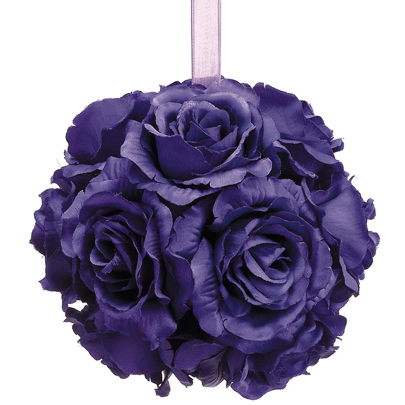 6" Purple Rose Kissing Ball