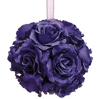 6" Purple Rose Kissing Ball