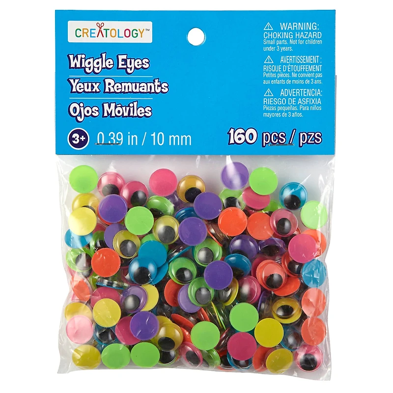 12 Packs: 160 ct. (1,920 total) Neon Wiggle Eyes by Creatology™