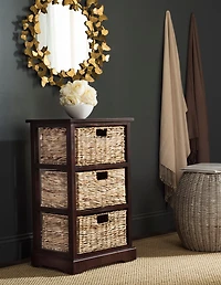 Halle Storage Side Table in Cherry