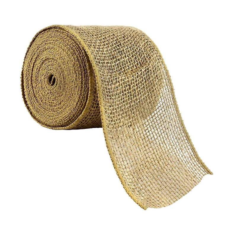 4" x 7yd. Burlap Wired Ribbon by Celebrate It® Occasions™