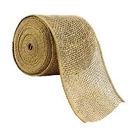 4" x 7yd. Burlap Wired Ribbon by Celebrate It® Occasions™