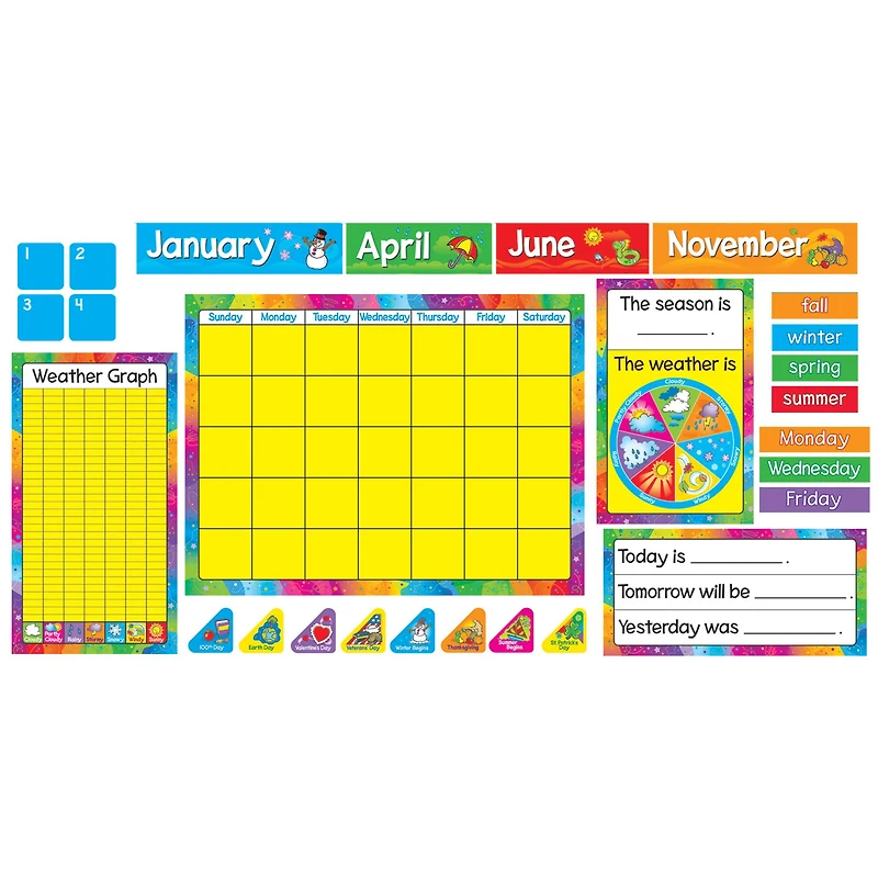 Trend Enterprises Year Around Calendar Bulletin Board Set