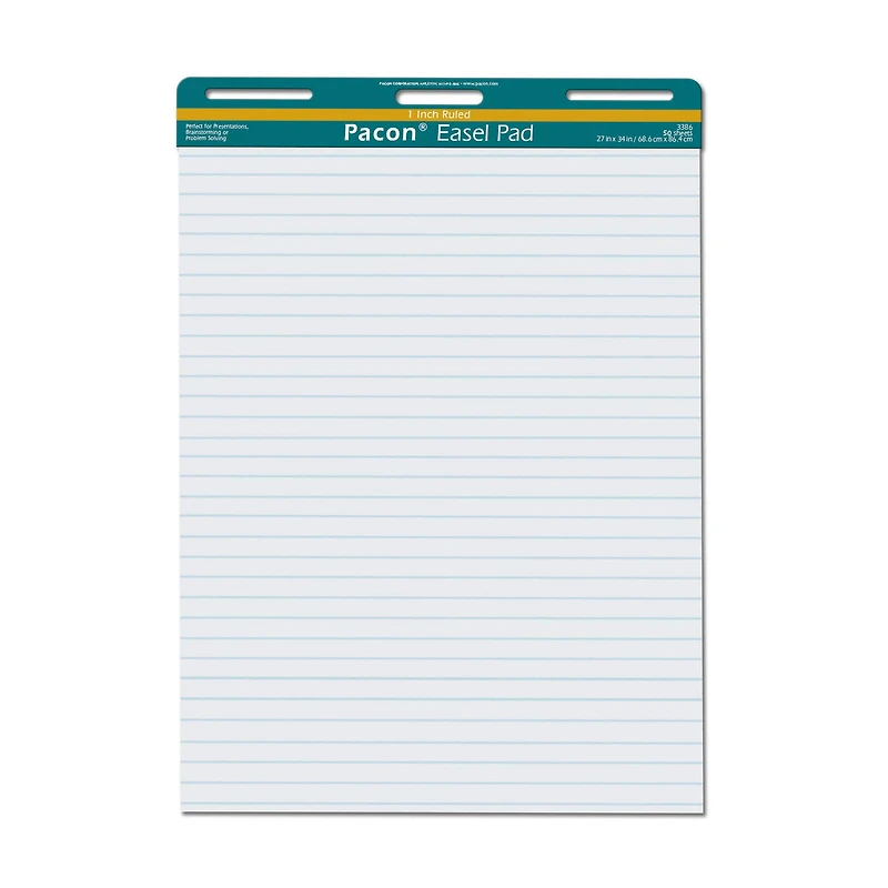 1" Ruled Easel Pad, 50 Sheets