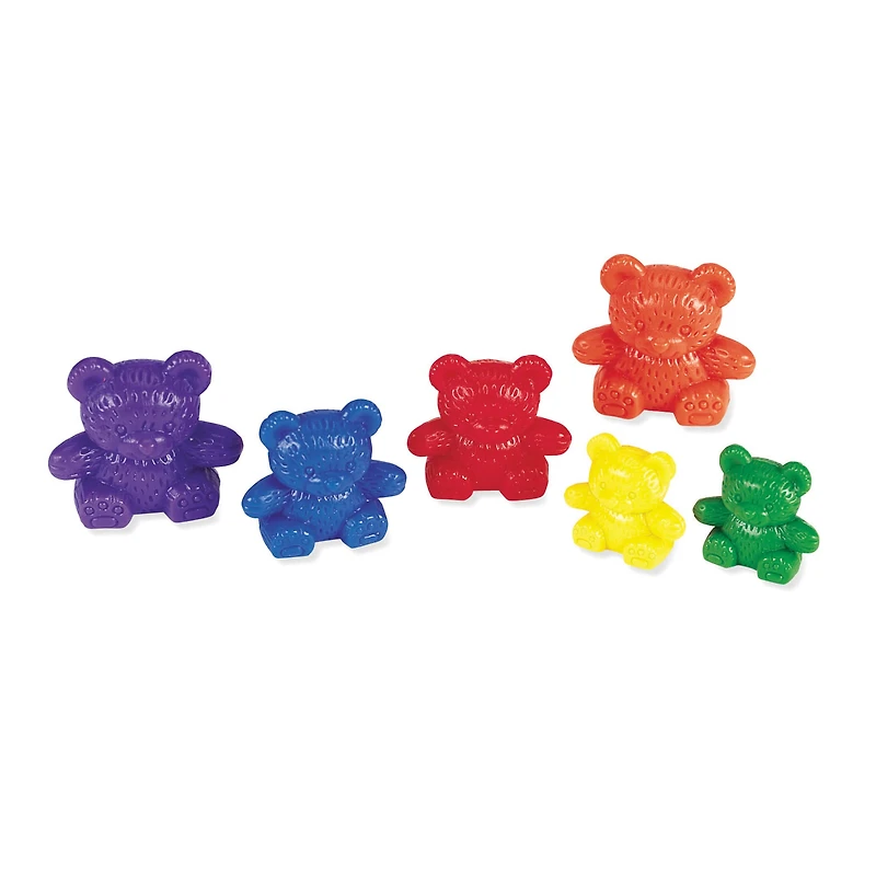 3 Sizes Bear Family® Rainbow™ Counters Set, Pack of 96